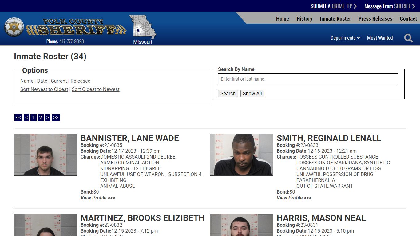 Inmate Roster - Current Inmates Booking Date Descending - Polk County ...